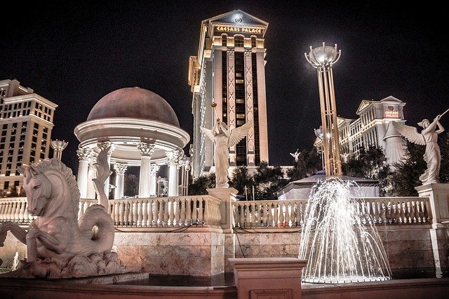 Skyline of Las Vegas At night